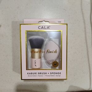CALA Kabuki Brush & Sponge Set